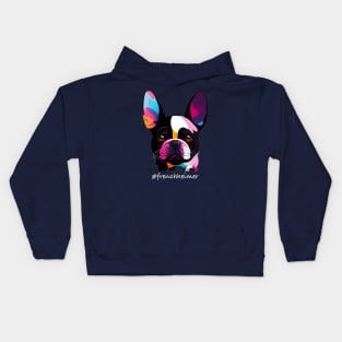 A cute French bulldog Kids Hoodie